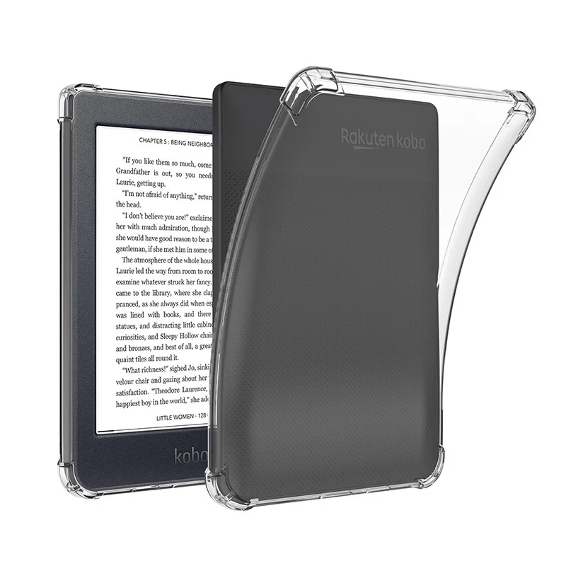 Case For Kobo Nia Clara 2E Clara HD 6inch Transparent Shockproof TPU Soft Cover For Kobo Libra 2 H2O 7