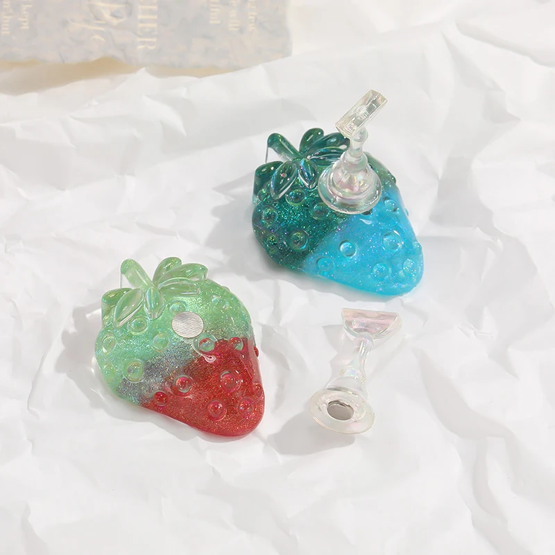 Conjunto de suporte magnético para unhas, xadrez de morango, expositor de prática, unhas falsas, prateleira, esmalte em gel, apresentação borad