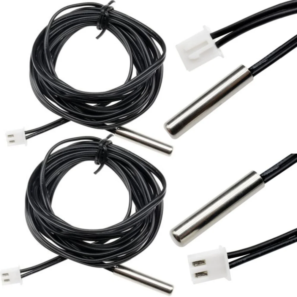 1PC/5PCS/10PCS Ntc 10K 1% 3950 Thermistor Temperature Sensor Waterproof Probe Cable For Arduino W1209 W1401 2M