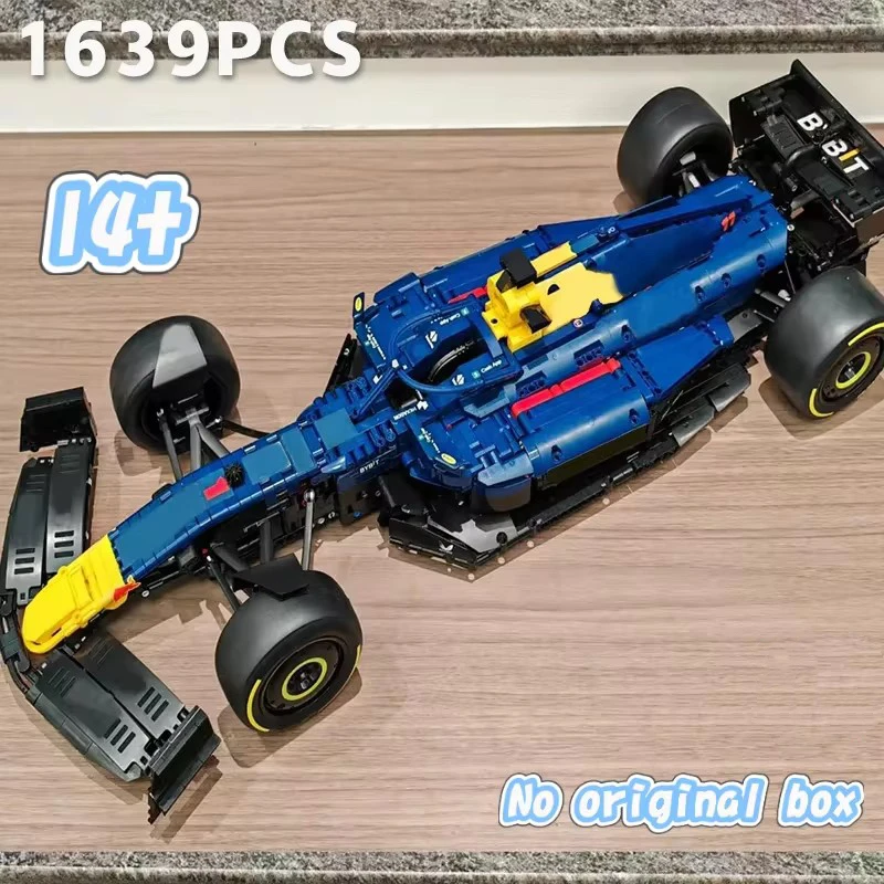 2025 1631pcs Technical 42206 Blue Sport Racing Car Building Blocks City Super Car Bricks Home Birthday Christmas Gifts