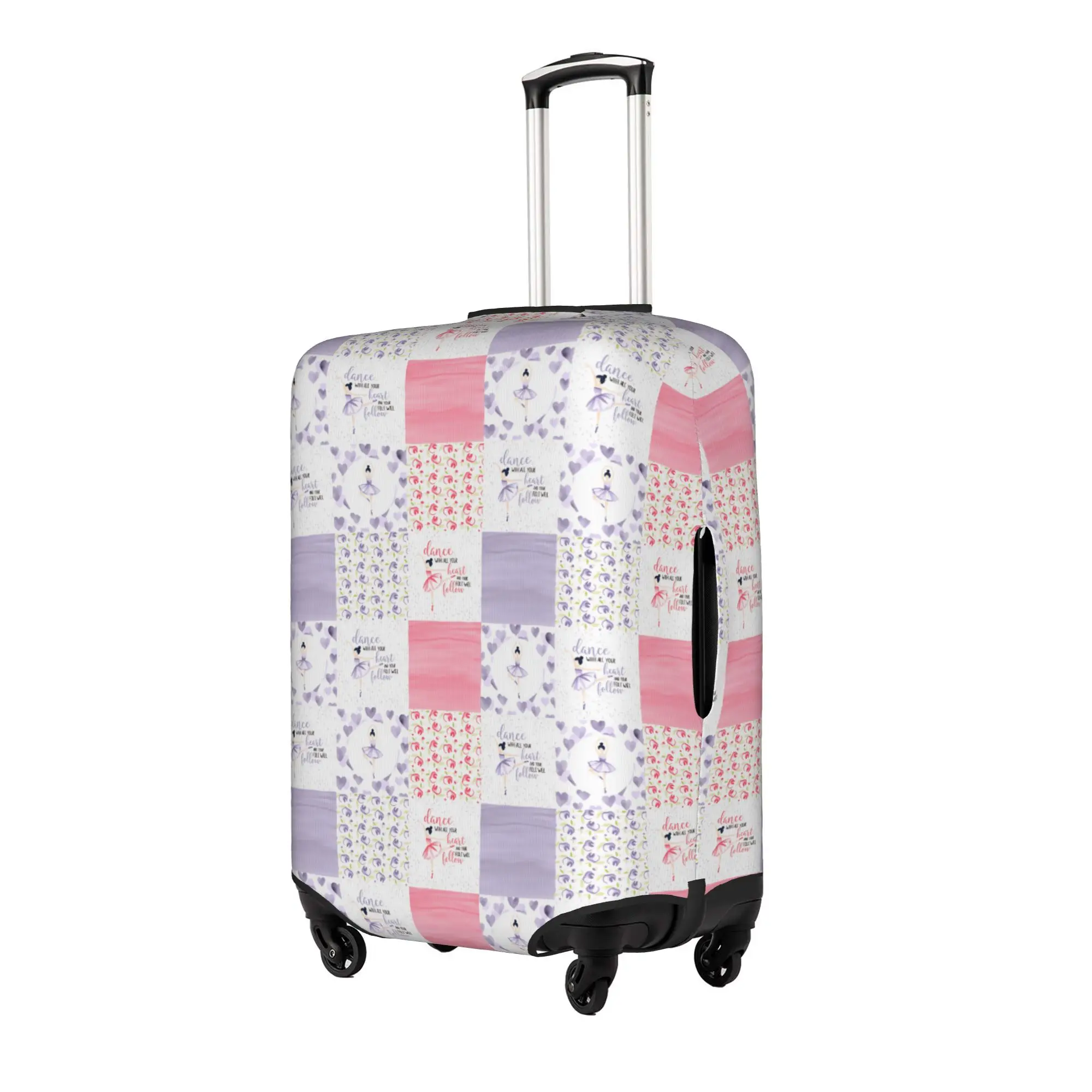 Ballet Dance Lover  Luggage Cover Protector Cute Ballerina Lover  Travel Suitcase Protective Cover for 18-32 Inch