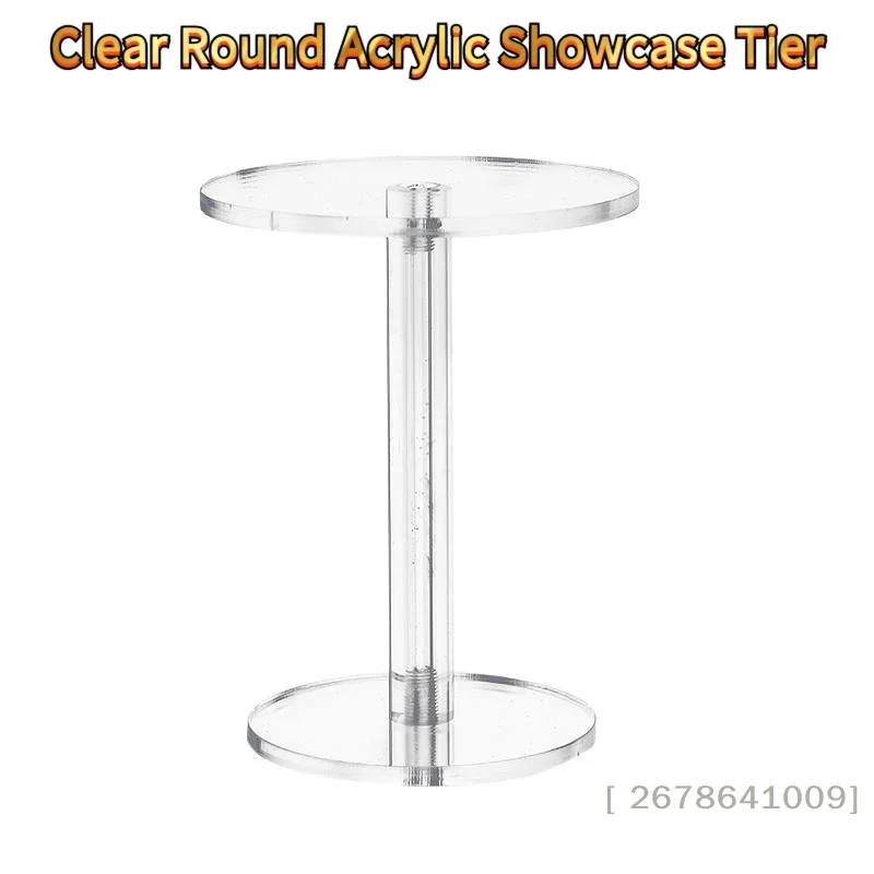Round Acrylic Display Stand, Clear Showcase Riser for Action Figures, Nendoroids, Perfume & Jewelry〔YY33〕