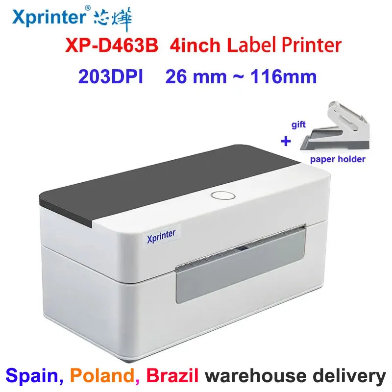 Xprinter XP-D463B 460B 4인치 열전사 라벨 프린터: 실용성과 성능을 겸비한 물류 업무 필수 아이템