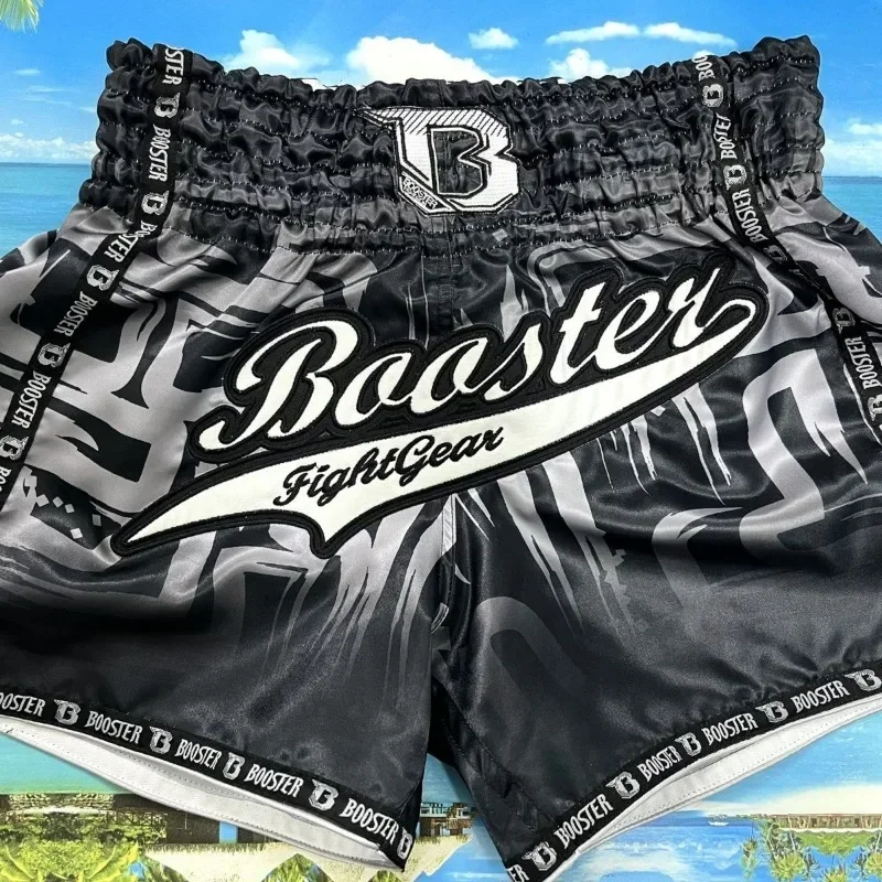 Original Training Muay Thai Gym Fighting Shorts Fitness Combat Sports Pants Embroidery Style Boxing Shorts Sweat Pants