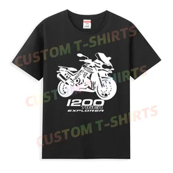 2024 Hot Sale Summer 100% Cotton Black Triumphs 1200 Tiger Explorer Outline T Shirt Men Short Sleeves Hip Hop Streetwear T-shirt