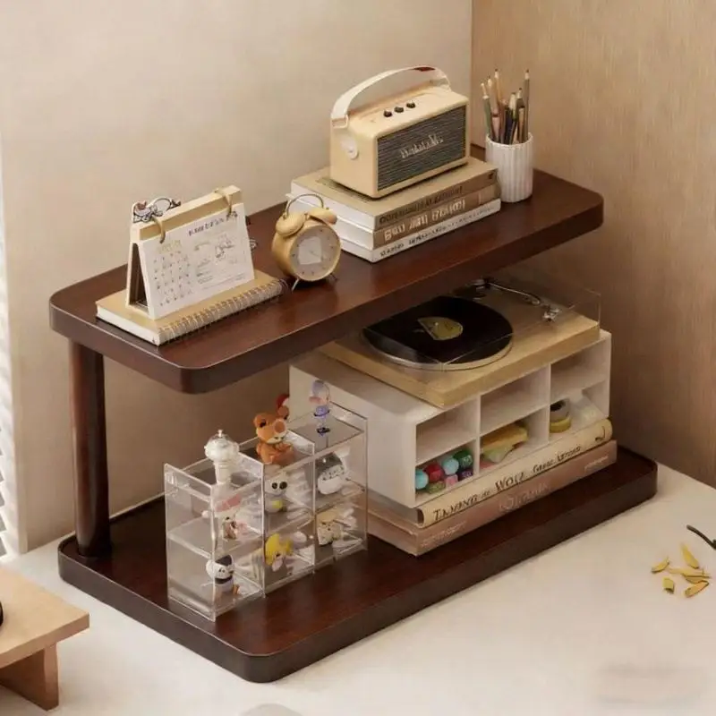 Desktop Organizer Shelf Cup Rack Set Storage Double Layer Small Water Cup Cup Tray Table Tea Pot Display Stand