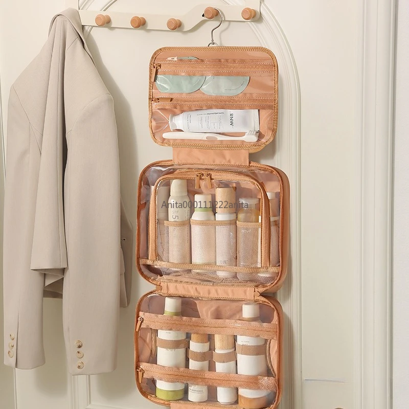

New Hanging Cosmetic Bag for Women Portable Storage Makeup Organizer Large Capacity Travel Toiletry Storage Bags