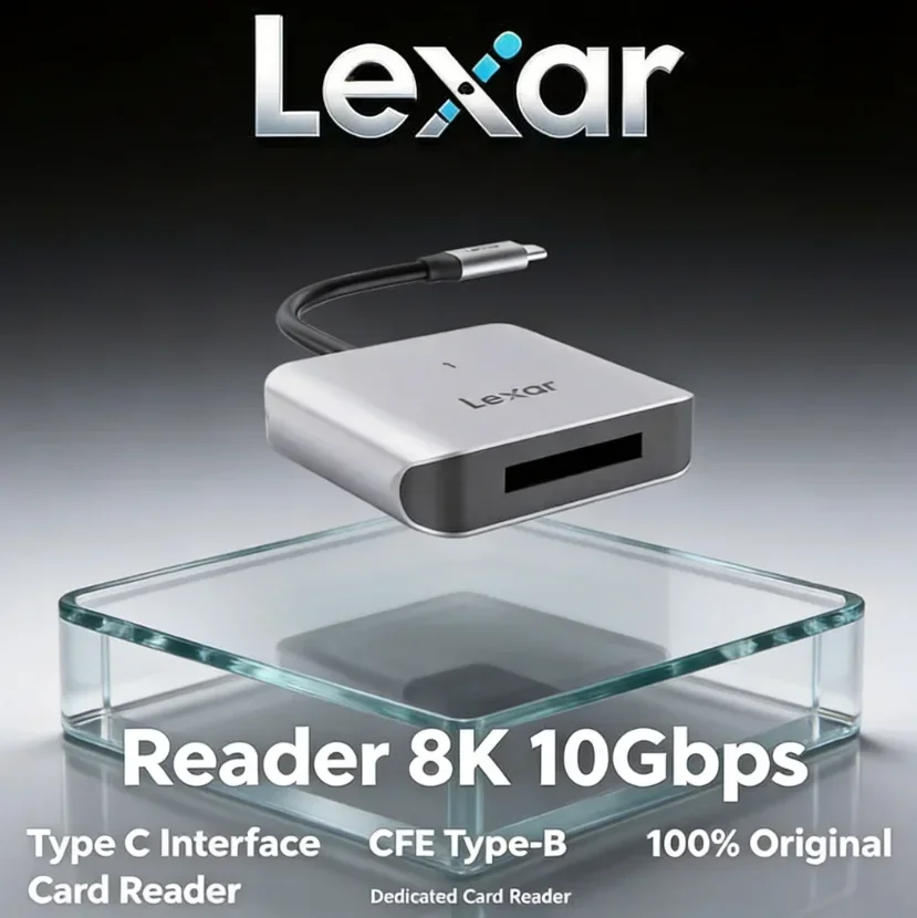 lexar-510u-professional-cfe-type-bカードリーダー-10gbps-usb-32-gen-2-type-c-8k-raw高速メモリーリーダー-カメラ用