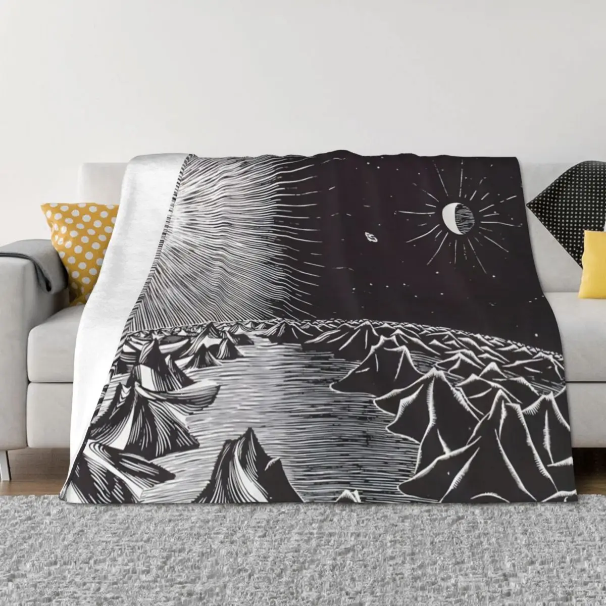 

M.C. Escher - The 4th Day of the Creation Throw Blanket Cute Plaid Luxury Picnic Blankets For Baby Blankets