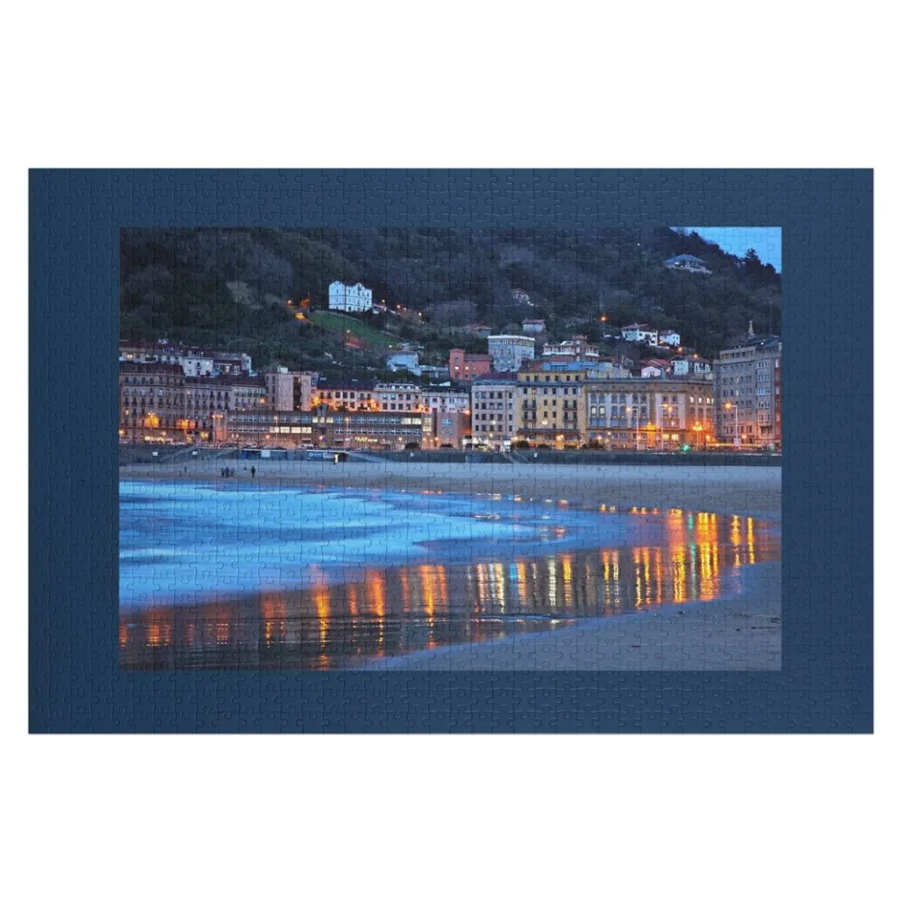 

Playa Gros (Zurriola), 도a-San Sebastian Jigsaw Puzzle Name Деревянная игрушка с фотопазлом