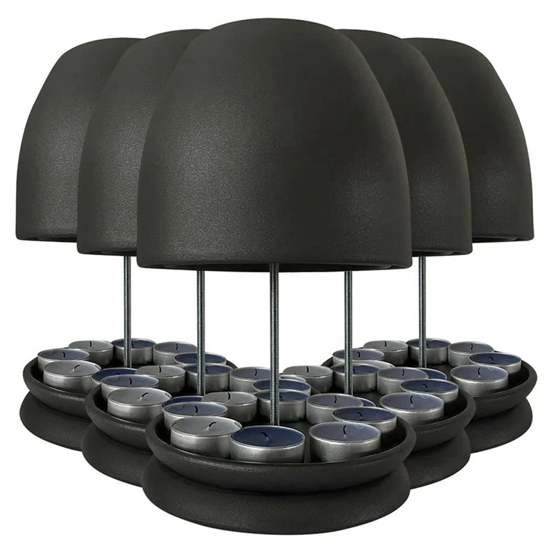 1 buah lampu teh berdinding ganda Oven keramik Radiator dalam ruangan pemanas lampu teh tanpa listrik pemanas alternatif Tealight