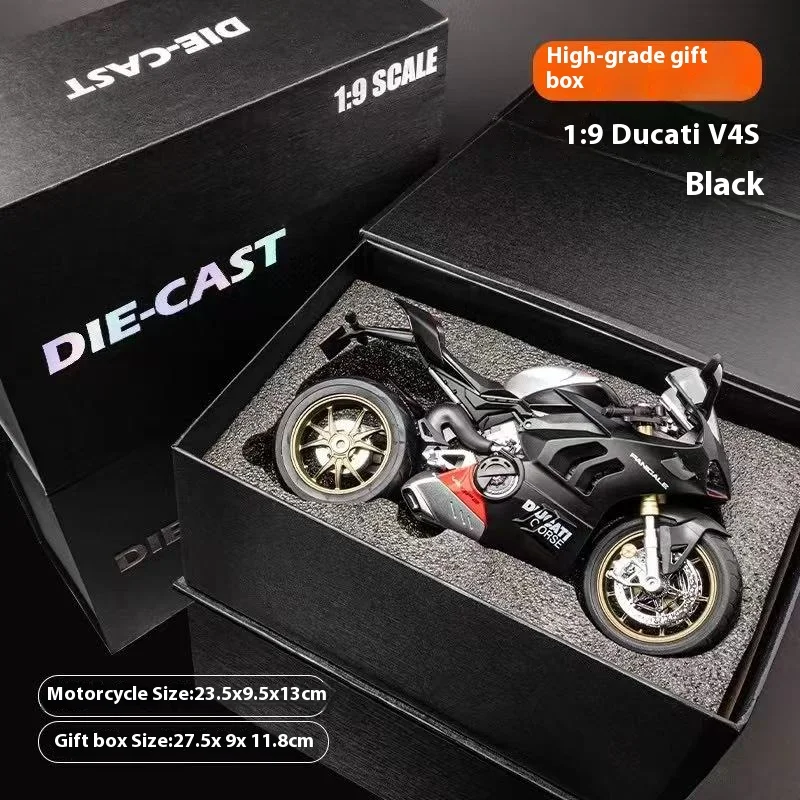 Maquette Statique Kawasaki Ninja H2R – échelle 1/9 – Alliage Zinc, Caoutchouc – Modèle De Luxe Collection