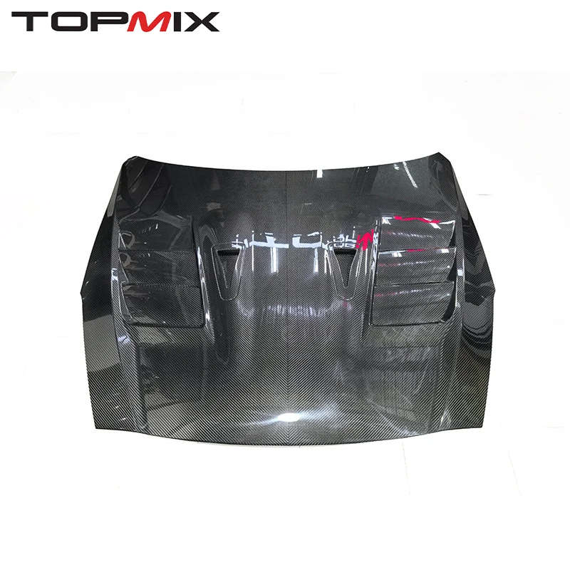 

Для Nissan GT-R R35 2007-2025: Капот TOP-Style из сухого карбона с вентиляционными отверстиями