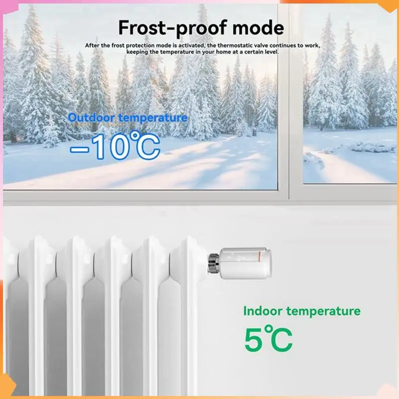 

Tuya Zigbee Thermostatic Radiator Valve Smart TRV Programmable Supports Alexa & Google Home, Remote App Operation