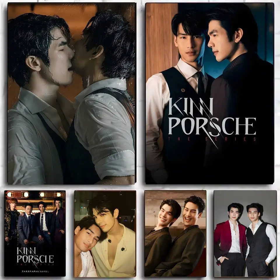 برنامج تلفزيوني K-KinnPorsche The Series ملصق لوحة فنية مع مطبوعات هدية تزيين غرفة النوم وغرفة المعيشة