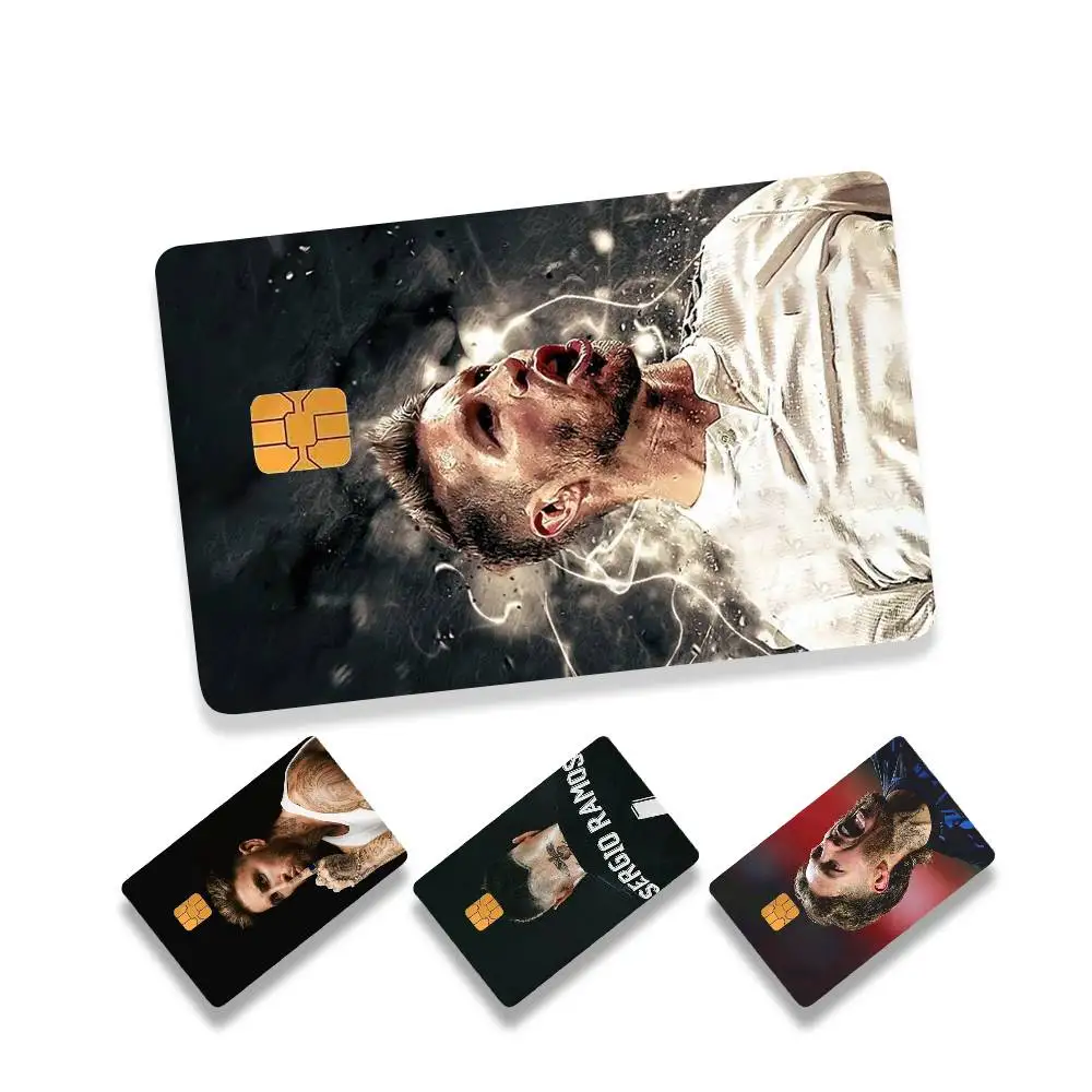 

football S-Sergio Ramos HD Waterproof Card Skins Protective Stickers for Credit Bank Game Cards