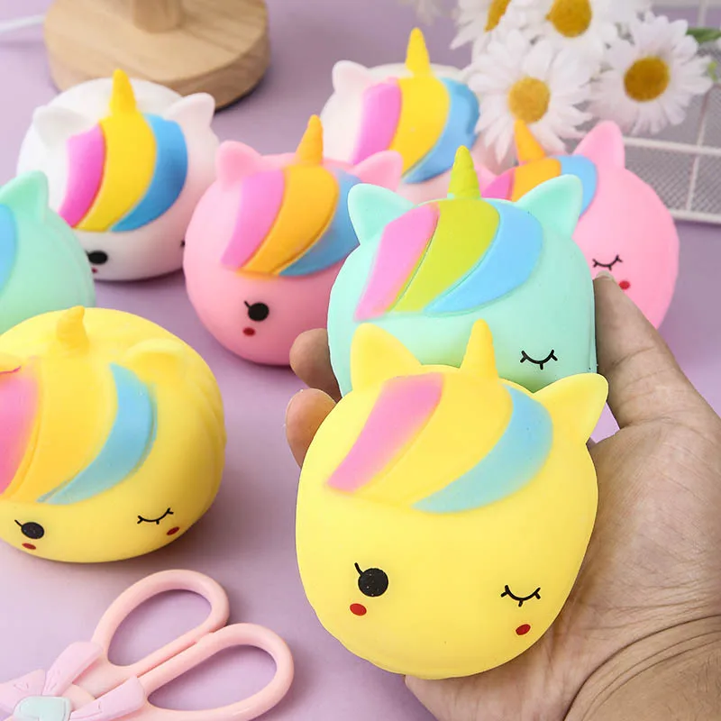 

Squishy Bread Unicorn Kawaii Cartoon Vent Ball Flour Slow Rebound Stress Relief Toy Kids Toys Antistress Fidget Toys Stress Ball