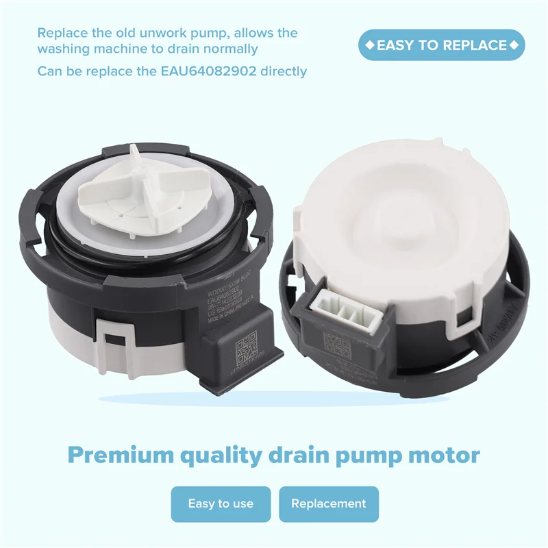 

HGFLE-для стиральной машины, сливной насос в сборе WDD0015X1M, дренажный двигатель BLDC EAU64082902, 26 В, детали стиральной машины