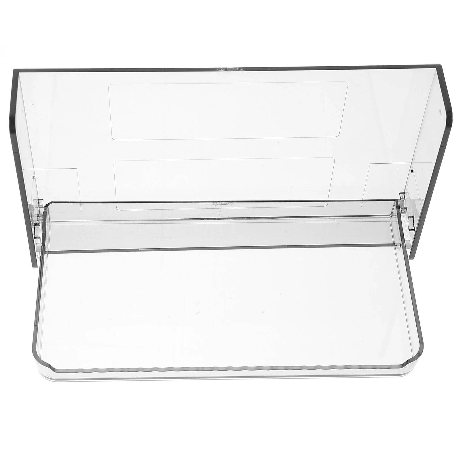 

Wall mounted ganizer Translucent Grey Bathroom Floating Foldable Shelf Cosmetics Storage Box Washbasin Bedside Lipstick Rack