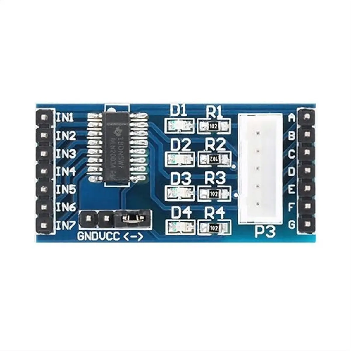 A72Z ULN2003 Stepper Motor Driver Board Module for 28BYJ-48 Motor Powered By 5-12V with Indicator LEDs