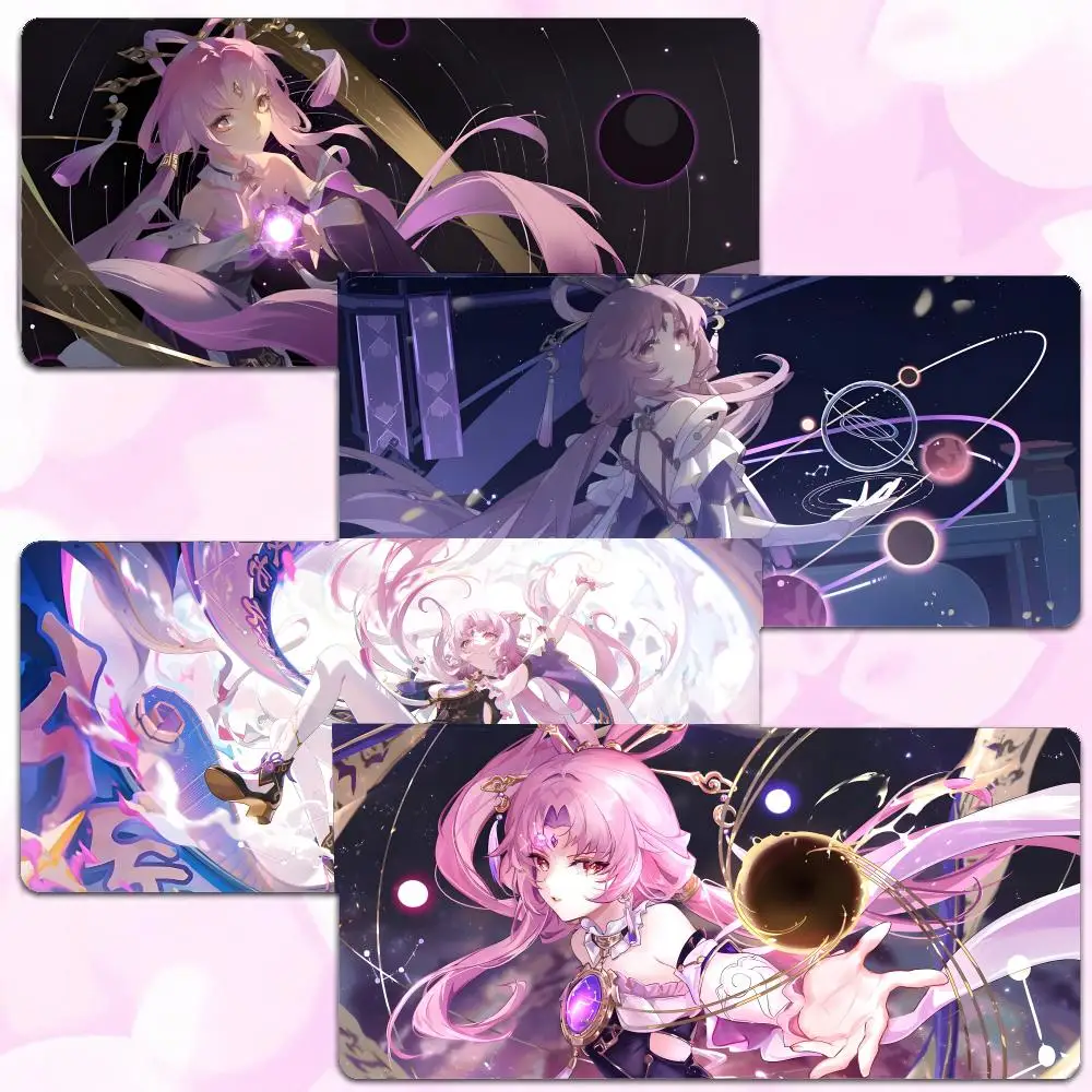 Game Character Honkai Star Rail Fu Xuan Mouse Pad Thick Lock Edge Gaming Desk Mat Large Size PC Mouse Pad Home decor