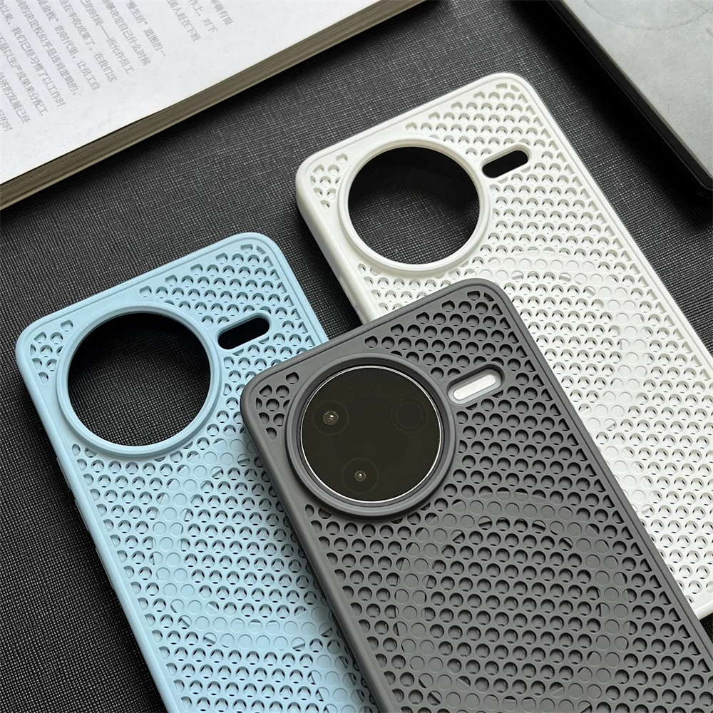 Xiaomi Redmi K80 K70 K60 Ultra Mi 15 14 13 Pro用 放熱冷却バンパーケース 磁気ワイヤレス充電対応バックカバー