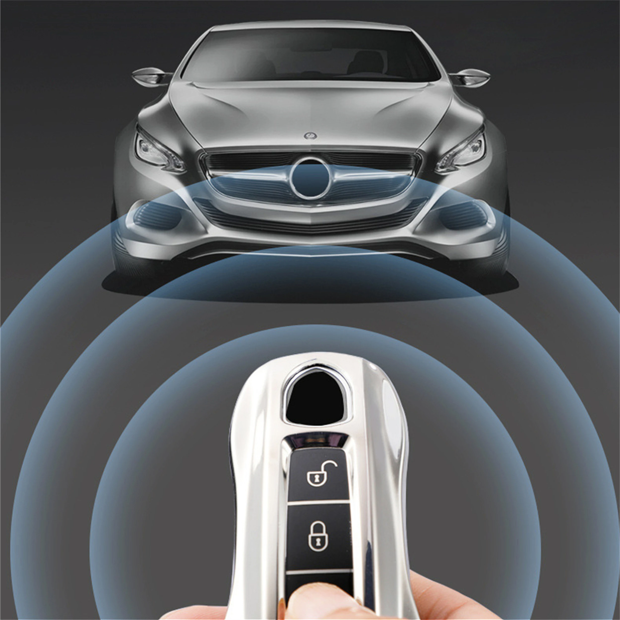 Kompatibel für Porsche Soft TPU Keycase für Cayenne 911 Panamera Auto Key Shell Case