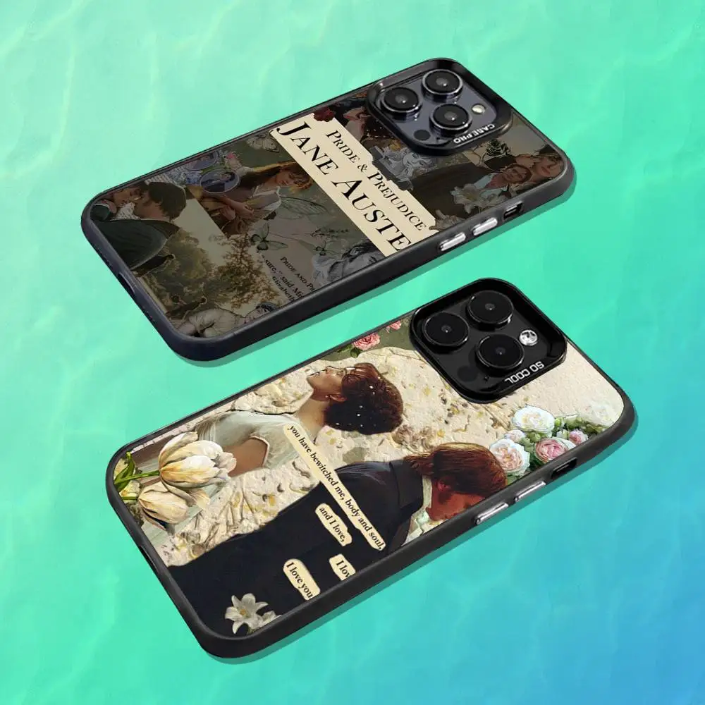 

Art P-Pride And P-Prejudices Phone Case For iPhone 16,15,14,13,12,11,Mini,Pro,MAX Black Matte Shockproof Cover