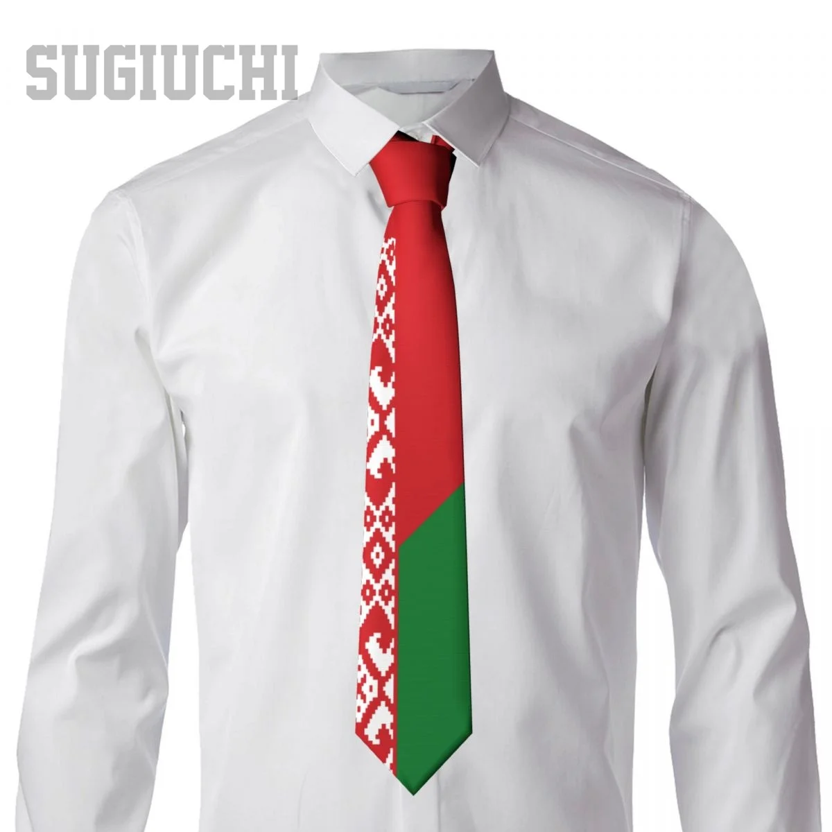 Bielorussia Flag Emblem uomo donna cravatte al collo Casual Plaid Tie Suits Slim Wedding Party Business cravatta Gravatas