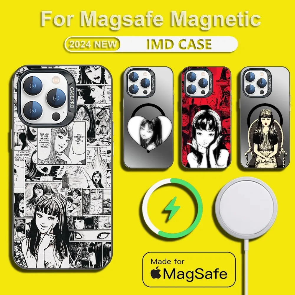 

T-Tomie H-Horror C-Comics Phone Case For iPhone 15,14,13,12,11,Plus,Pro,Max Mini Magsafe Magnetic Wireless Charging