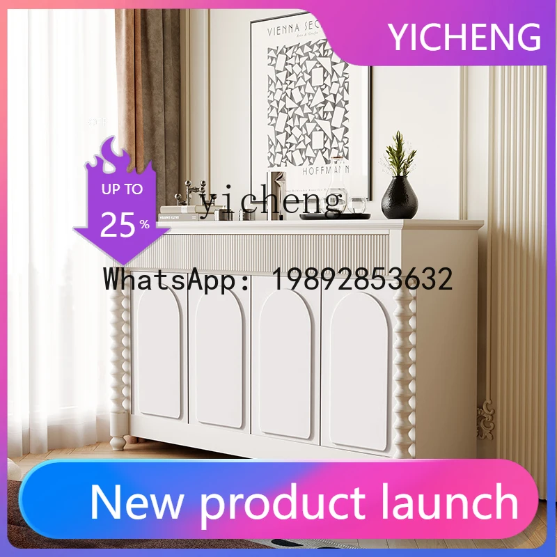 

Front Door Entrance Cabinet Modern Minimalist Solid Wood Shoe Cabinet Living Room Hallway Decoration