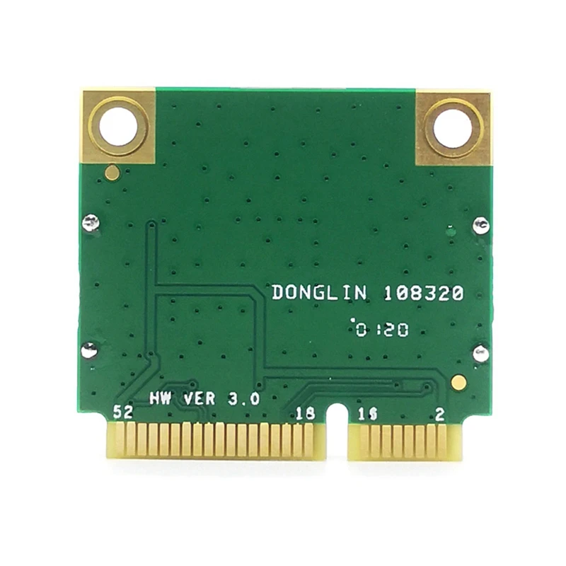 RTL8822CE 와이파이 카드 네트워크 미니 Pcie 블루투스 5.0, 노트북 PC 윈도우 10/11 지원, 1200Mbps, 2.4G, 5Ghz, 802.11AC