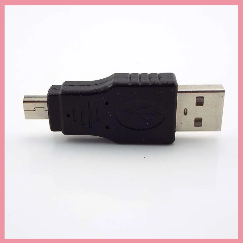 1/2/5/10pcs USB 2.0 A Male To Mini USB 5 Pin Male Plug Adapter Connector Converter for PC Laptop Data Transmission B6