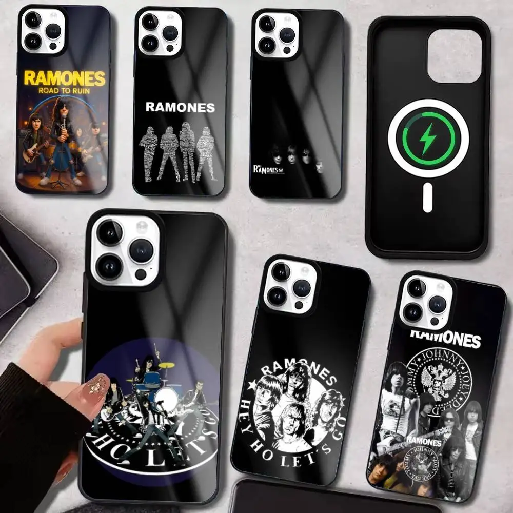

Punk-Spirited R-Ramones Road to Ruin Phone Case For iPhone17,16,15,14,13,12,11 Plus,Pro Max, New Magnetic Wireless Charging