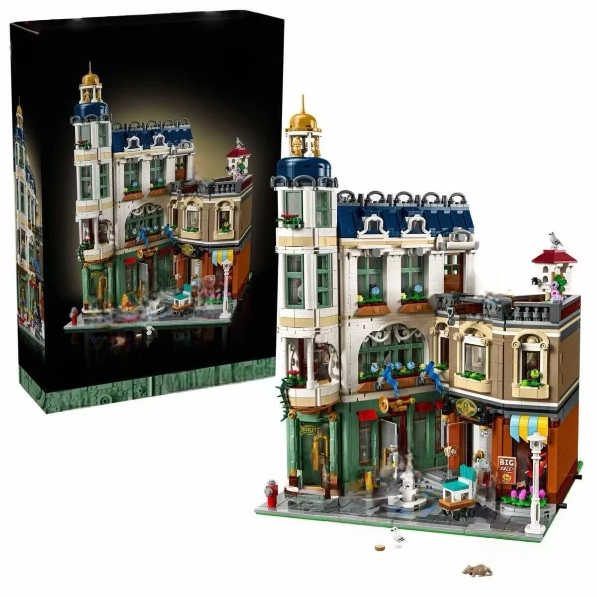 

Creative expert shopping street view building blocks, compatible with modular building bricks, children's toys and gifts