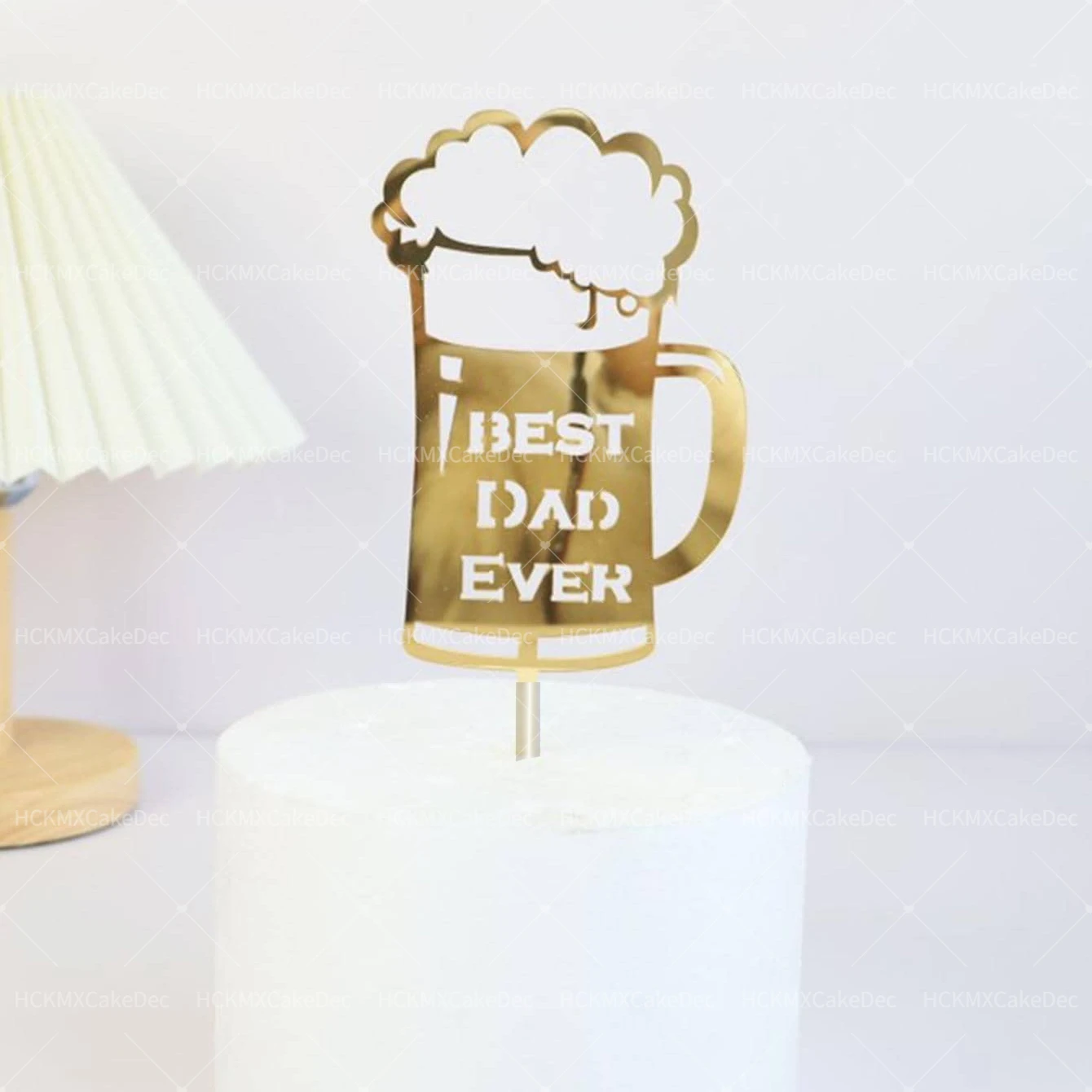 3 Stück Acryl Super Dad Bester Papa Aller Zeiten Vatertag Tortendekoration für Vatertag Geburtstag Party Kuchen Dessert Dekorationen – Detail 4