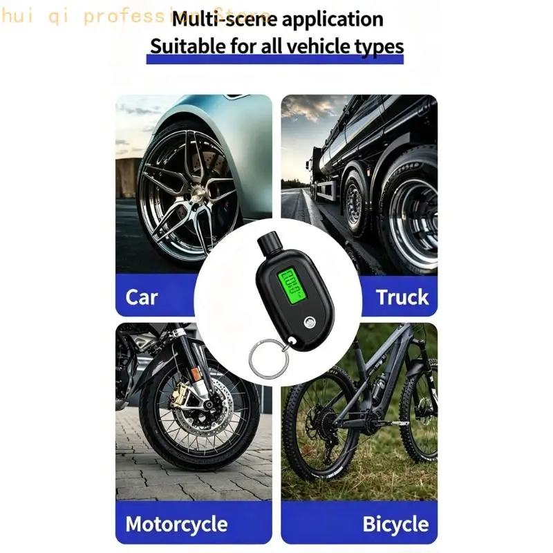 High Precisions Digital Tire Pressure Gauge With 4 Unit Mode And Auto Shutdown For Vehicle Safety Check H8WE