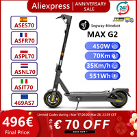 EU STOCK Oiginal Ninebot By Segway Max G2 Electric Scooter 1000W Motor 35KM/H Speed 70KM Range New version Motor KickScooter