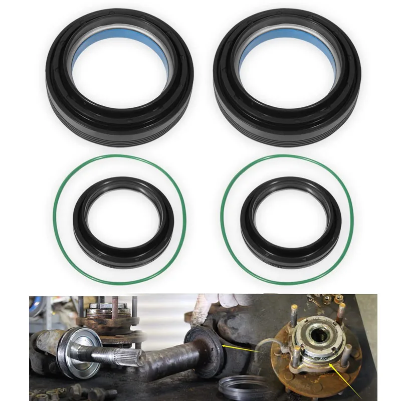 

Front Axle Vaccum Knuckle & Tube Seal Kit Fit For 1998 - 2004 Ford Super Duty F250 - F450 Dana 50 60, & 2005 Excursion（6 Pack）