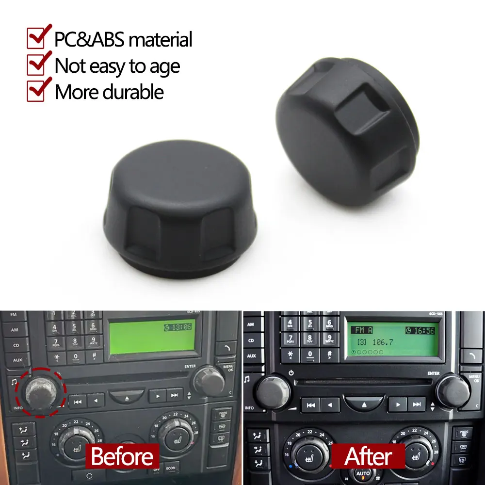 Auto-Konsolen-Drehknopf für Lautstärke, Klimaanlage und Temperatur, Radio-Drehregler für Land Rover Range Rover Sport L320 Discovery 3 L319 Freelander 2 – Detail 3