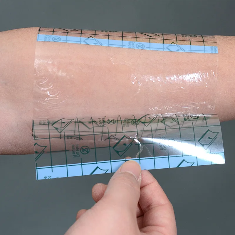 100 Sheets/Set Transparent Tape Patch for Wound Dressing Waterproof PU Patches for First Aid Swimming Bathing Wound Protector