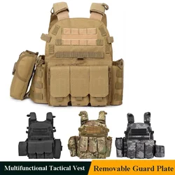 Camuflagem ajustável 6094 tático militar molle colete airsoft exército armadura corpo ao ar livre caça cs campo combate placa transportadora