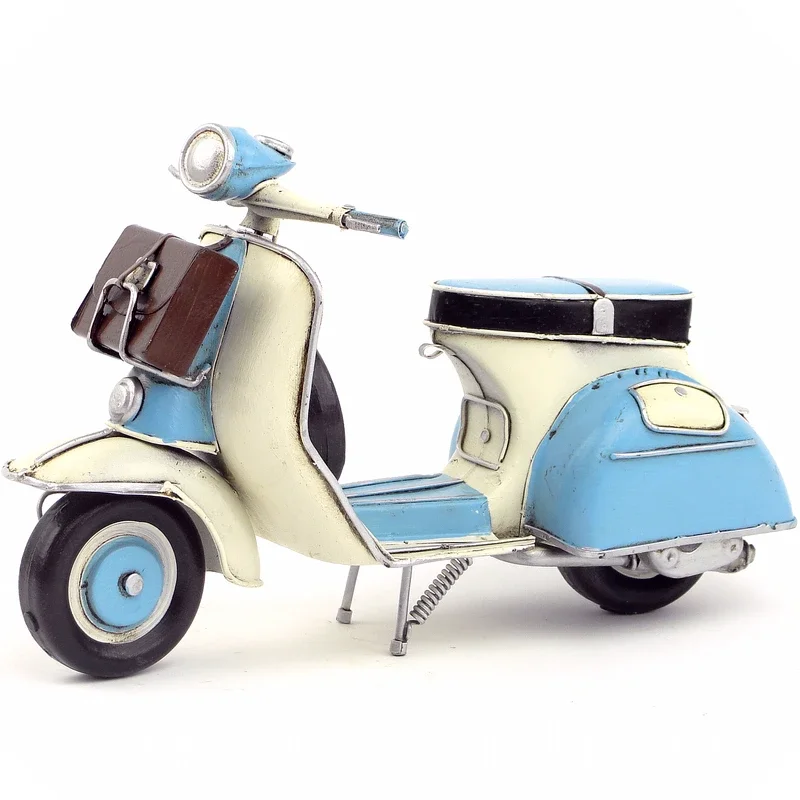 

Iron antique antique antique handicraft VESPA pedal motorcycle simulation model home decoration decoration