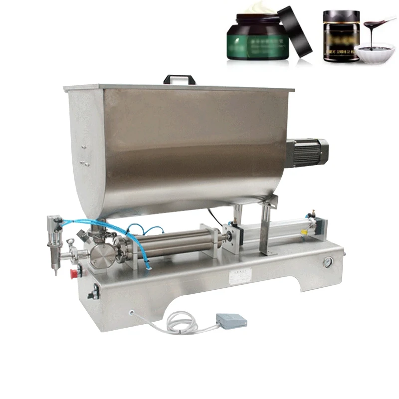 

Semi-Automatic Filling Machine U-shaped Hopper Paste Glass Can Plastic Bottling Packing Filling Machine for Ketchup Honey