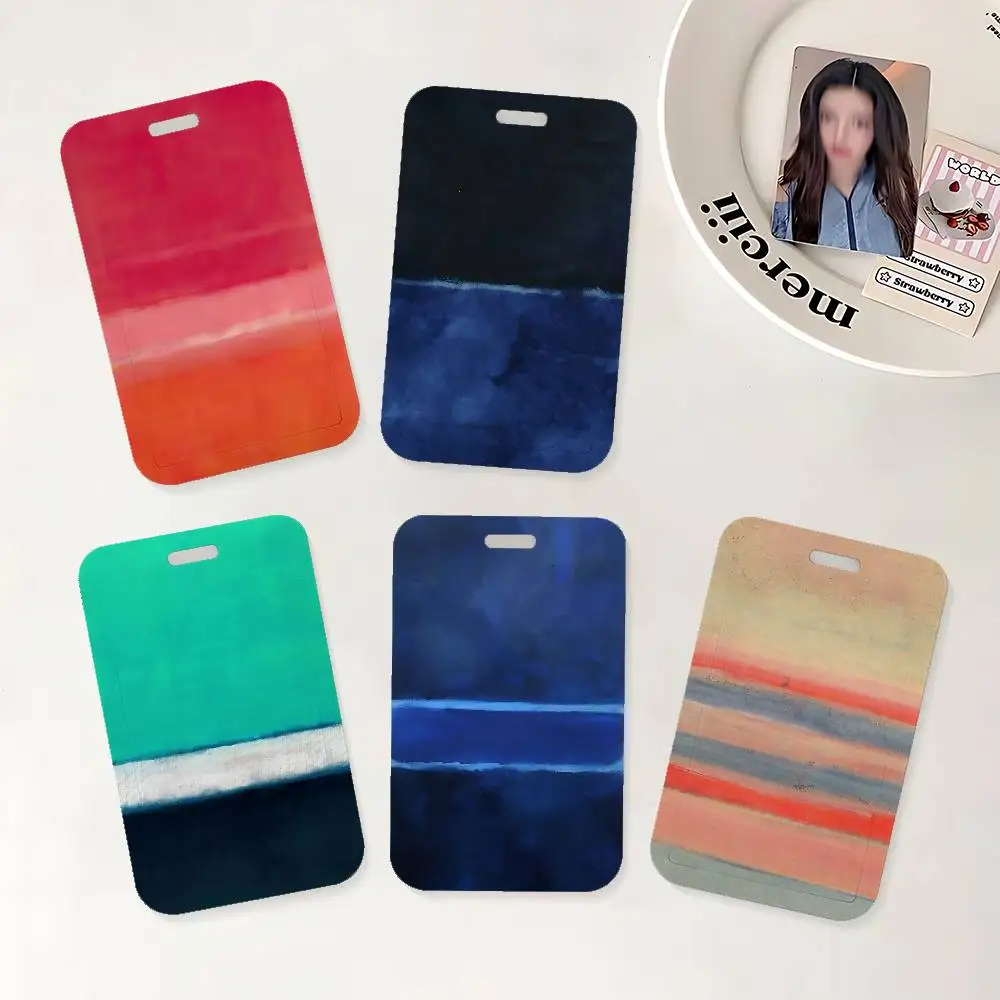 

Красивый держатель для бейджа с логотипом M-Mark Rothko и шейным ремешком для офиса, школы, для именных карт и удостоверений личности