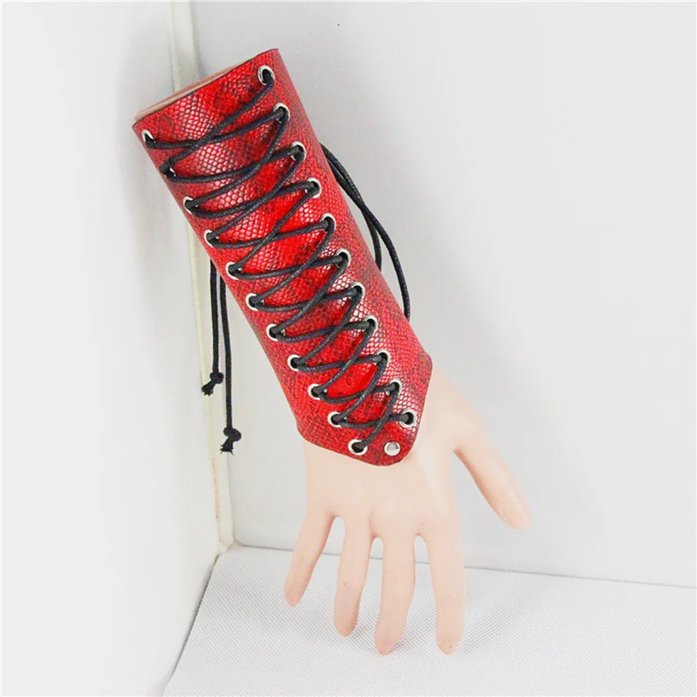 

Rope Weaving Wrist Band Material Comfortable Stretch Waterproof Perfect for Daily Wear Shower Use Snake Red Punk Wrist