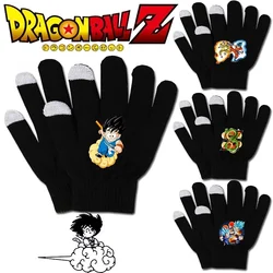 New Dragon Ball Anime Around The Knitted Warm Gloves Son Goku Printing Thickened Gloves Men and Women Riding Touch Screen Gloves