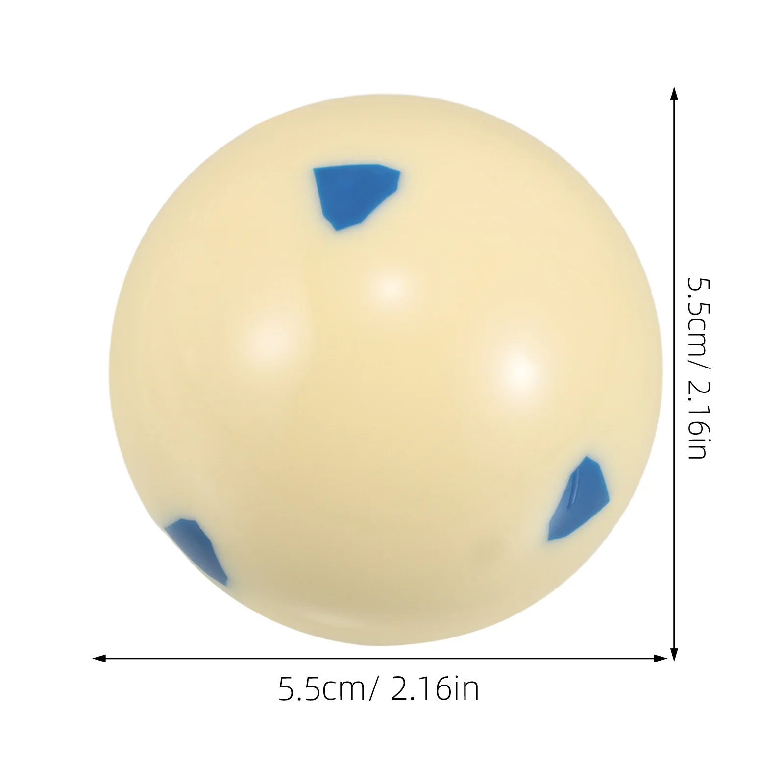 1pc Hars Zespunts Biljartkeu Bal Verbeterde Nauwkeurigheid Trainingsapparaat Voor Alle Spelers Wit Zwembad Praktijk accessoire