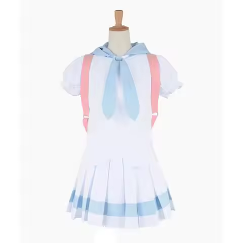 Anime Sun and Moon Lillie Cosplay Costume Outfit Cosplay Costume Lolita Dress with Bag Halloween