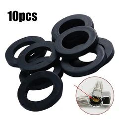 10Pcs Rubber Ring Flat Gasket Sealing Ring Flexible Pipe Bath Bathroom Shower Hose Washers Rubber Seals For Shower Head Hose